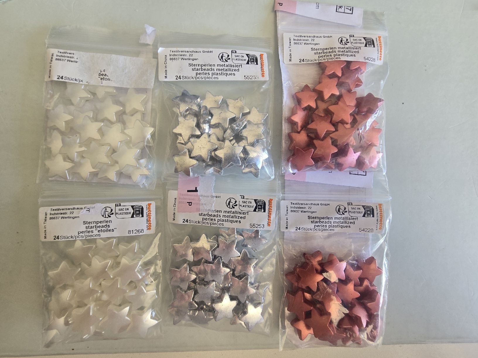 Kit bricolage: Sternperlen, 6 Packungen, Basteln, Deko, – Nuovo e nell'imballaggio originale da Pfäffikon SZ venduto da gmw_8nk9