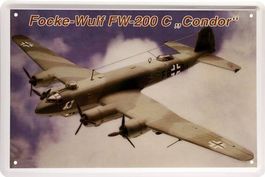 Blechschild-FOCKE-WULF FW-200 C"CONDOR"