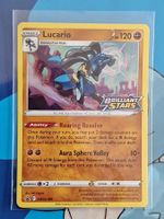 Lucario Holo - Promo Brilliant Stars Stamp Logo