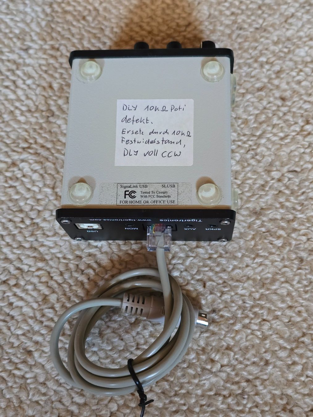 Attrezzatura per studi di registrazione: SignaLink USB Interface zwischen Funkgerät und Computer – Usato da LUFINGEN venduto da bon_y5t5 2