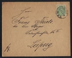 Briefumschlag Leipzig, Briefmarke der pr