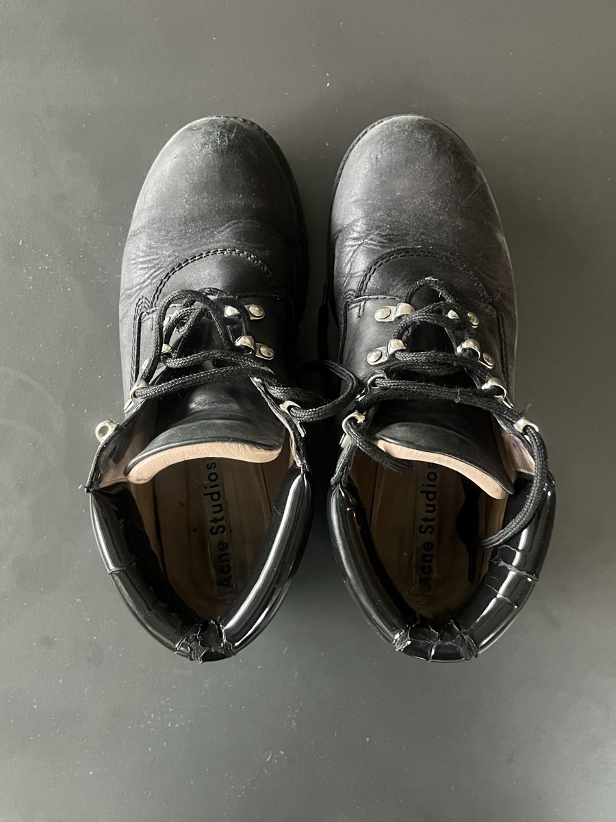 Acne Studios Herrenschuhe: Acne Studios Platform Boots, Size 39Black Leather – Gebraucht aus Zürich von MariKondo 4