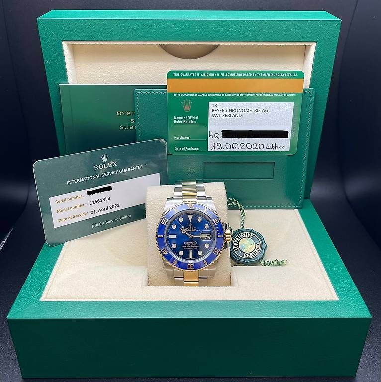 Rolex Orologi: Rolex Submariner Date Ref. 116613LB "Bluesy 40mm"  2020 – Usato da Lugano venduto da luganotopwatches 9
