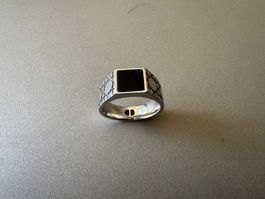 Dior Siegelring Cannage Silber