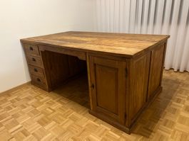 Schreibtisch aus echtem Holz Landhausstil Massiv
