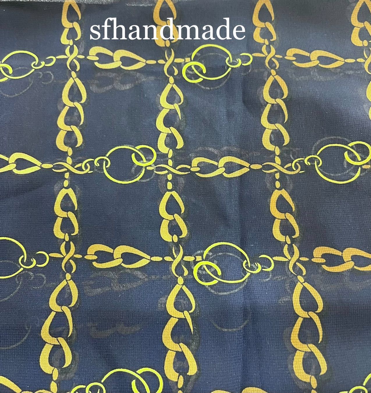 Foulard & Sciarpe: *Navy-Luxe* Chiffon-Loop - sfhandmade – Nuovo (secondo la descrizione) da Baar venduto da sfhandmade 1
