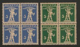 1933 : Nr. 182z + 183z im VB - postfrisch ** :KP 100.--
