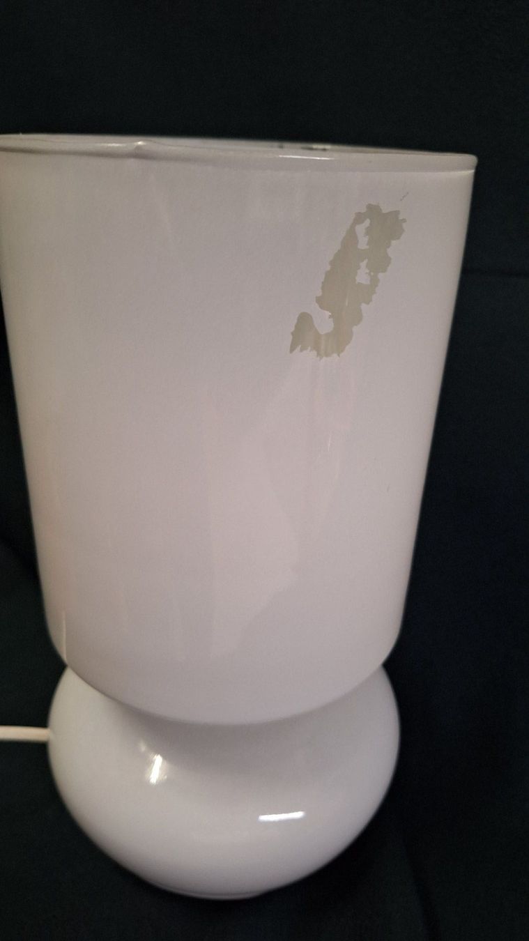 Ikea Lampade: IKEA Lykta Lampe Glas weiss , Farbabplatzer – Usato da Arlesheim venduto da shopradl 4