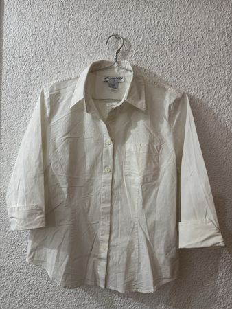 Damen Bluse American Hub weiss 3/4 Arm Grösse M neu