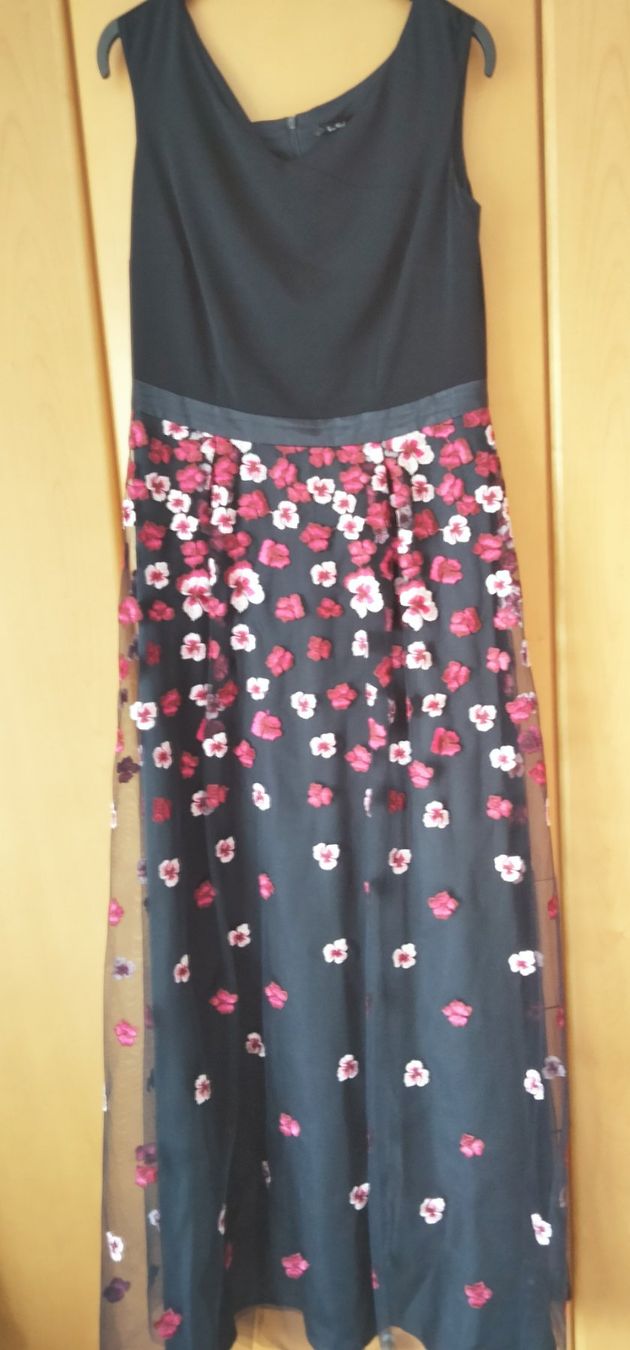 Vero Moda Kleider: Dunkelblau Pink Abendkleid Gr. 42 – Gebraucht aus Küsnacht ZH von turtlehouse