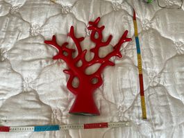 Schmuckständer, Zierständer, rot, Gross, 48.5x44x9.6 cm