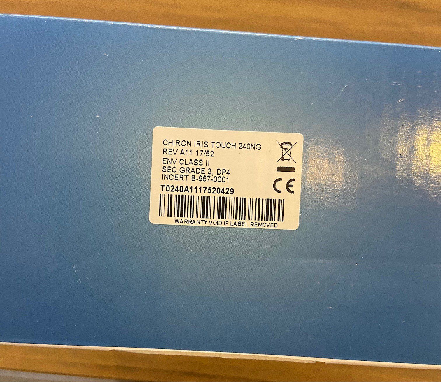Sistemi d'allarme: Chiron IRIS T 240NG – Usato da Oberengstringen venduto da Limmat8102 5