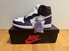Jordan 1 High Retro Court Purple Gr:42