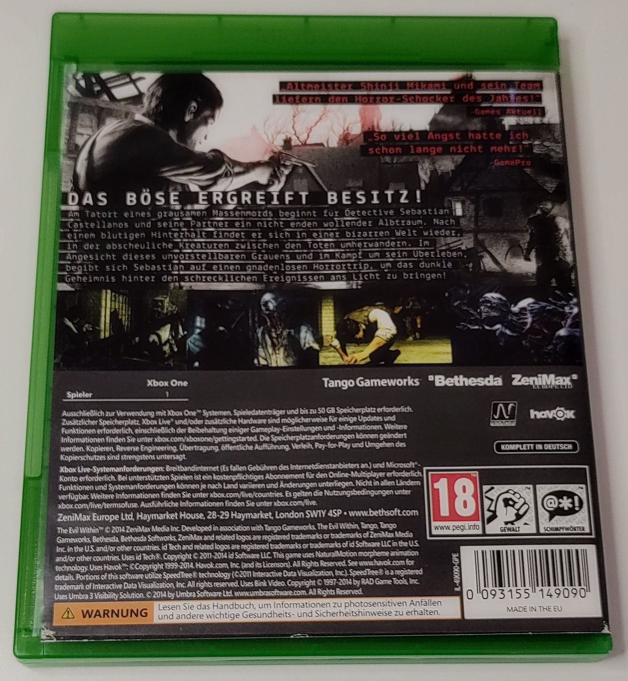 Giochi: Xbox One: The Evil Within – Usato da Uznach venduto da Cheese-Us 1