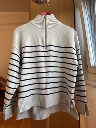 Zip Pullover gestreift