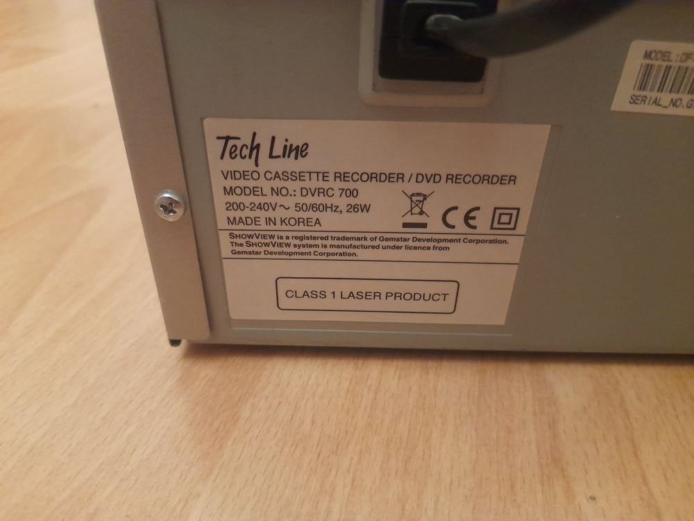 Tech Line DVRC 700 DVD/VHS-Recorder Kombigerät (Gebraucht) in Lustmühle ...