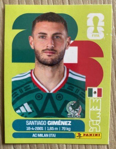 Panini Carte collezionabili: Panini MEX 16 Santiago Giménez – Nuovo (secondo la descrizione) da Staufen venduto da Nasli
