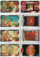8 Telefonkarten USA Coca Cola