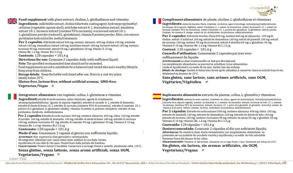 Leber Komplex 120 Kps Mariendistel Veg (Neu und originalverpackt) in ...