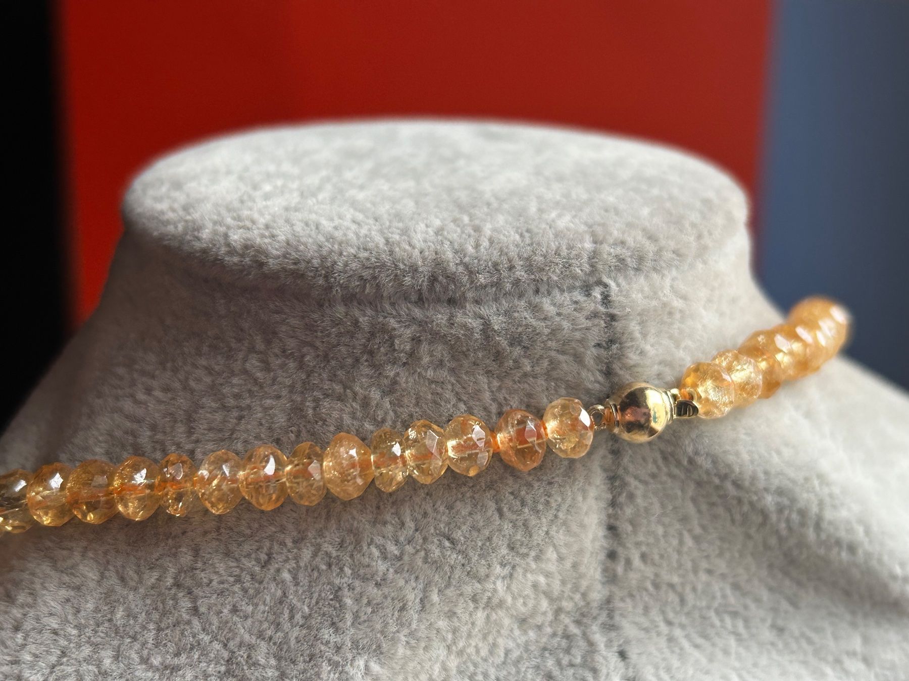 Catenine: Halskette TURMALIN orange Goldverschluss – Nuovo (secondo la descrizione) da Dittingen venduto da Bijoubelle 2