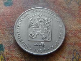 TCHECOSLOVAQUIE  2  Korun   1986
