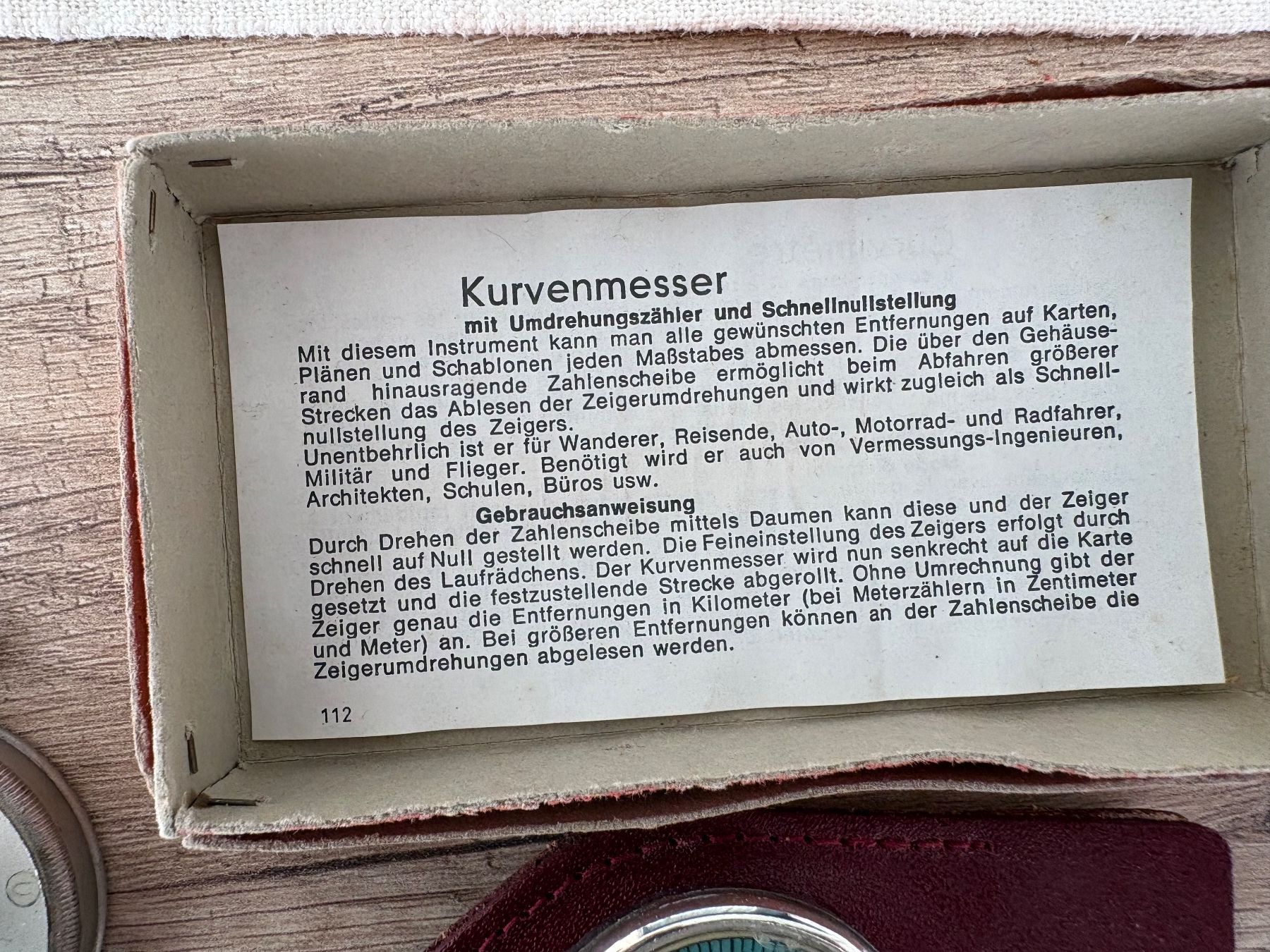 Altri elettrodomestici e apparecchi d’epoca: Kurvenmesser und Compass – Usato da Schübelbach venduto da S1CH 1
