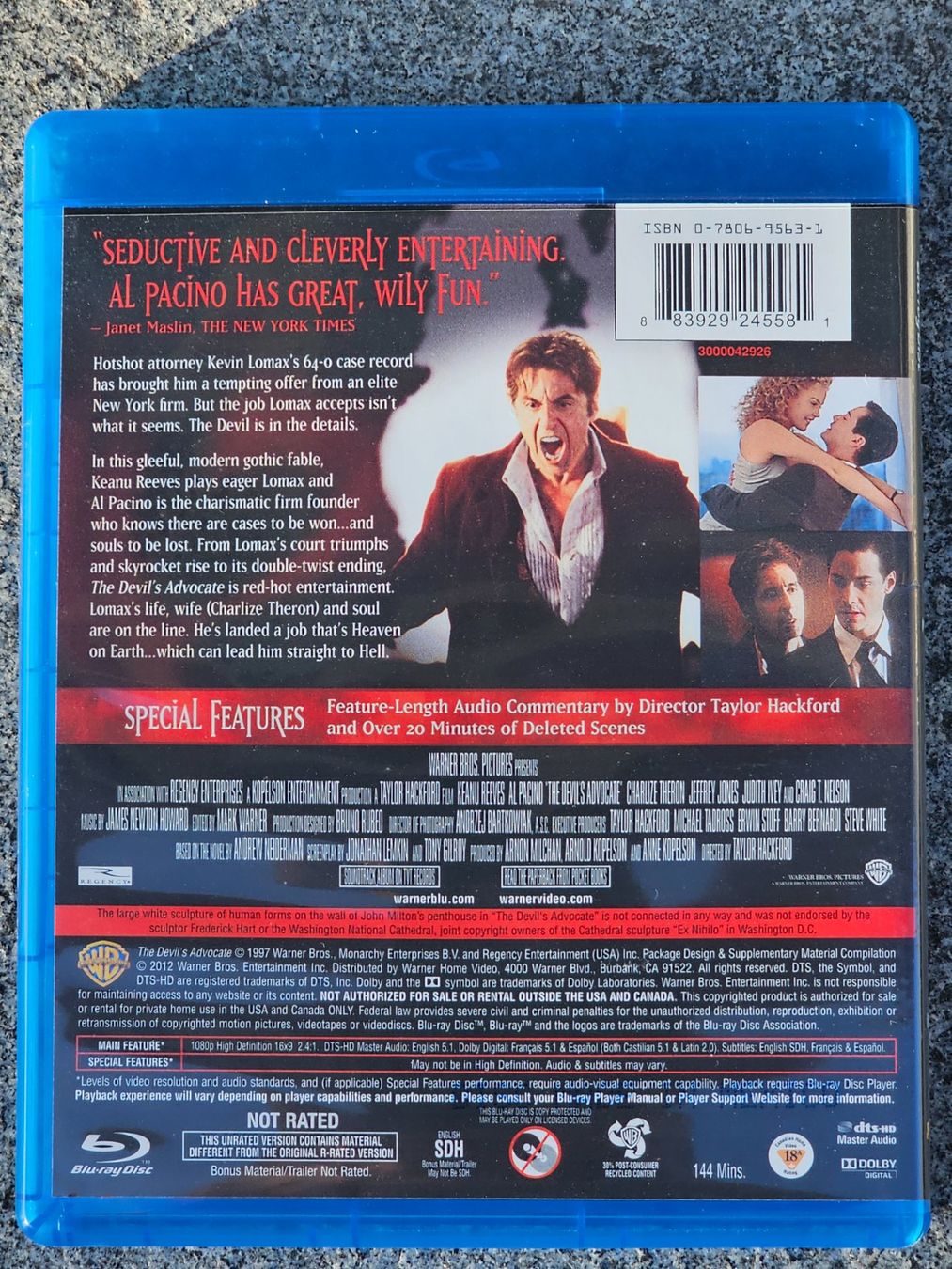 Tutti i DVDs: Blu-ray The Devil's Advocate Unrated Director's Cut – Usato da Würenlos venduto da Keks 1