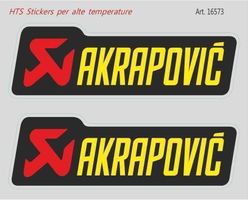 Akrapovic Sticker Aufkleber 2 Stück ca. 11x4.5cm (Art 16573)