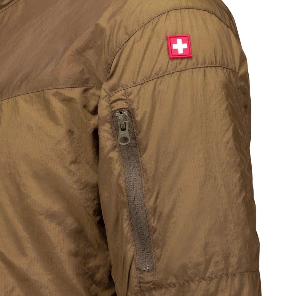 Schweizer Armee Giacche: Mbas / Leichte Übergangsjacke Schweizer Armee in Braun – Nuovo e nell'imballaggio originale da Varen venduto da Noel2347 2