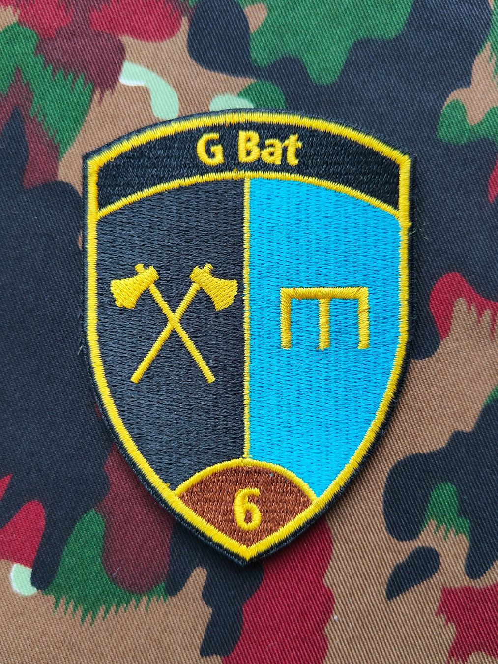 Schweizer Armee Placchette & Badge: Verbandsabzeichen G Bat 6 Kp 2 – Usato da Bauma venduto da SwissMilitaria