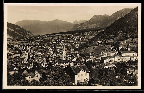 Cartes postales: AK Chur, Gesamtansicht – D'occasion à Berlin par bartko-reher