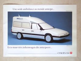 Citroen XM Ambulance Petit SA - Belgischer Prospekt - L012