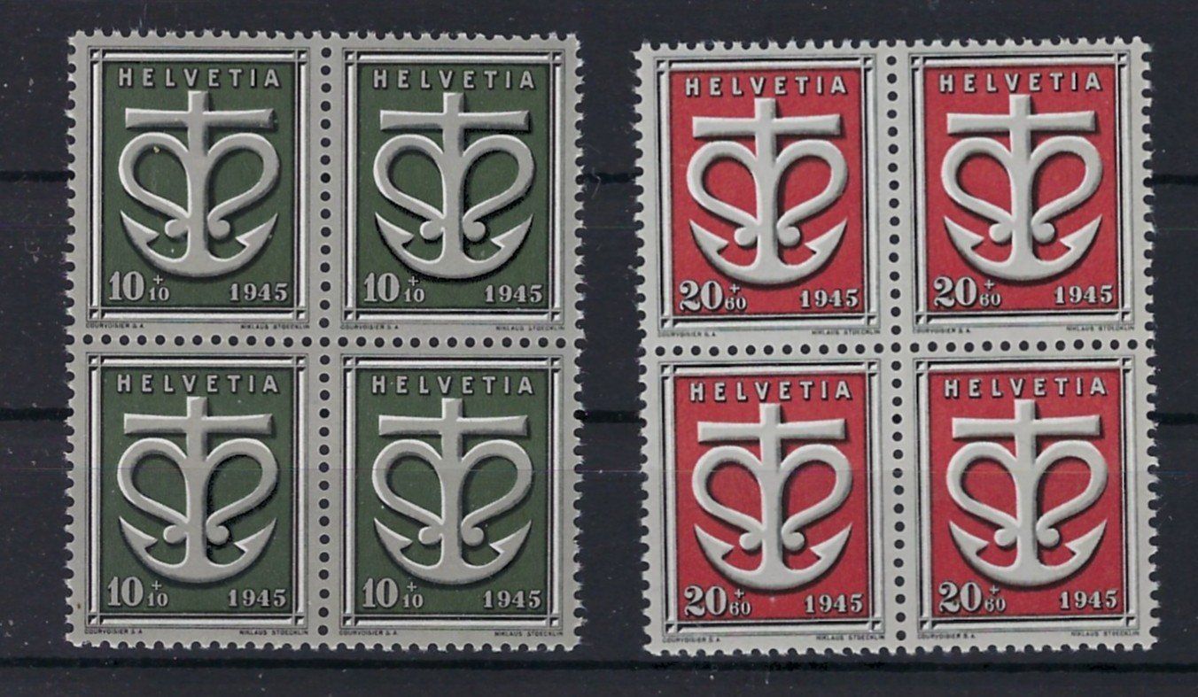 Tutti i francobolli: 1945  Spende Viererblocks postfrisch   16040 – Usato da Lunden venduto da Animus999