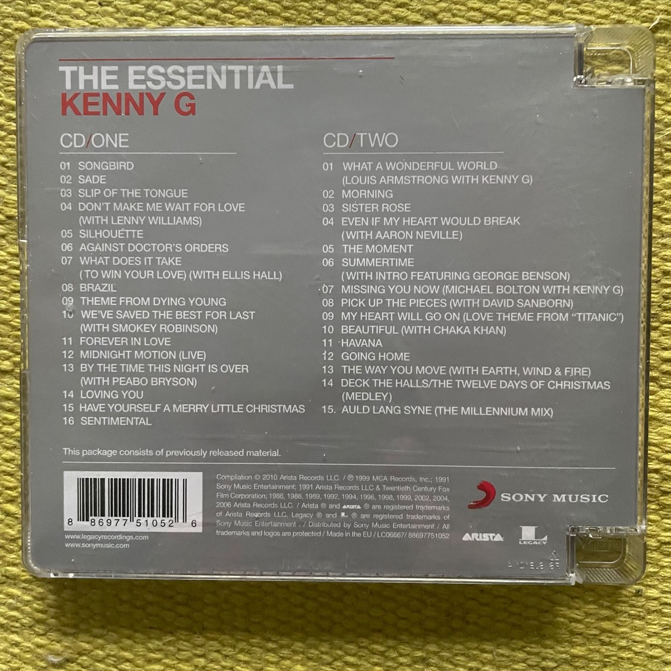 CD: KENNY G-2CD THE ESSENTIAL – Usato da Rorschacherberg venduto da CD-Roli 1