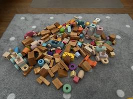 Grosse Sammlung Holzbausteine
