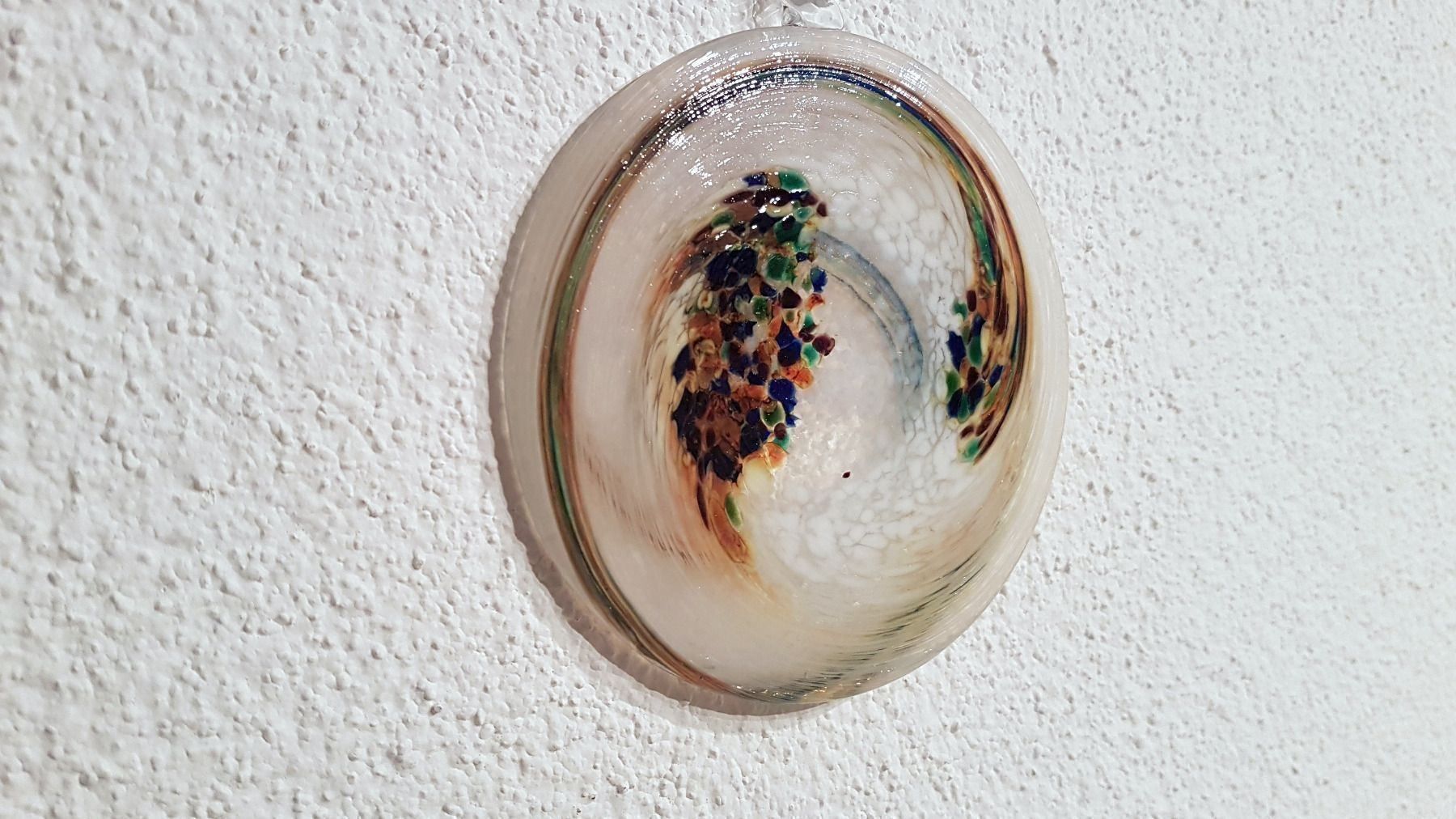 Bicchieri: Glasscheibe, weiss & farbig, handgemacht – Usato da Thun venduto da Nordkapp 1