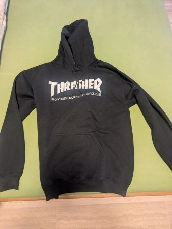 Thrasher Hoodie Black Size M – Excellent Condition