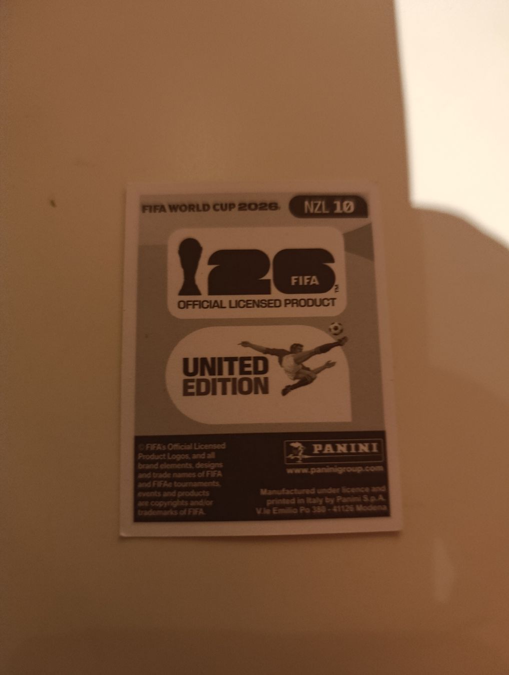 Panini Cartes à collectionner: Panini World Cup 2026 NZL 10 – Neuf (Voir description) à Lavey-Village par pas_7xd2 1