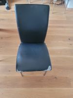 6 Stühle Kunstleder schwarz mit Gebrauchsspuren