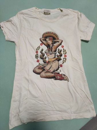Vintage T-Shirt mit speziellem Motiv, Grösse L, Top Zustand