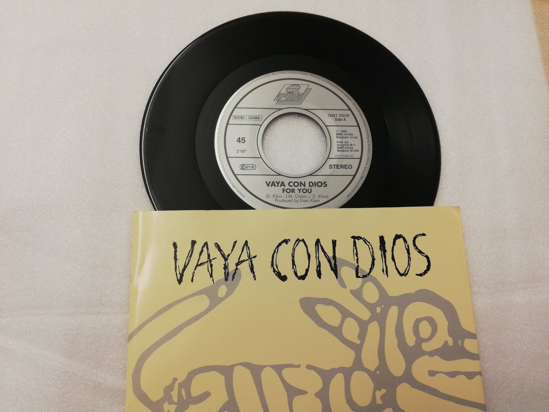 Dischi in vinile: VAYA CON DIOS - FOR YOU (SINGLE 7") – Usato da Bern venduto da Vinylsound.ch 2