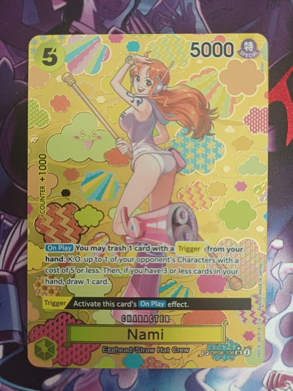 Bandai Carte collezionabili: One Piece Nami SP OP08-106 – Nuovo (secondo la descrizione) da Chur venduto da pokenett