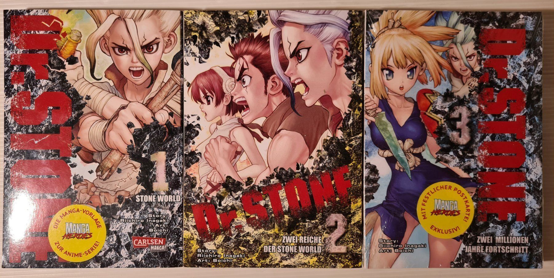 Fumetti: Dr. Stone 1, 2 und 3 Manga – Usato da Münchenstein venduto da vitalfit
