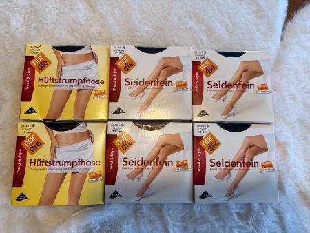Neu NUR DIE Strumpfhose, Seidenfein & Hüftstrumpfhose, Gr. S
