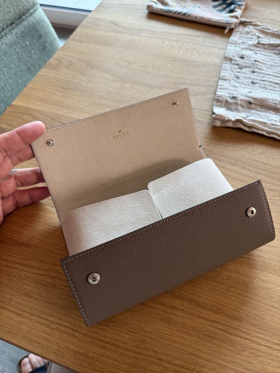 Rolex Valigie & Borse: Rolex leather watch roll x3 – Usato da Giubiasco venduto da Darkemperor 1