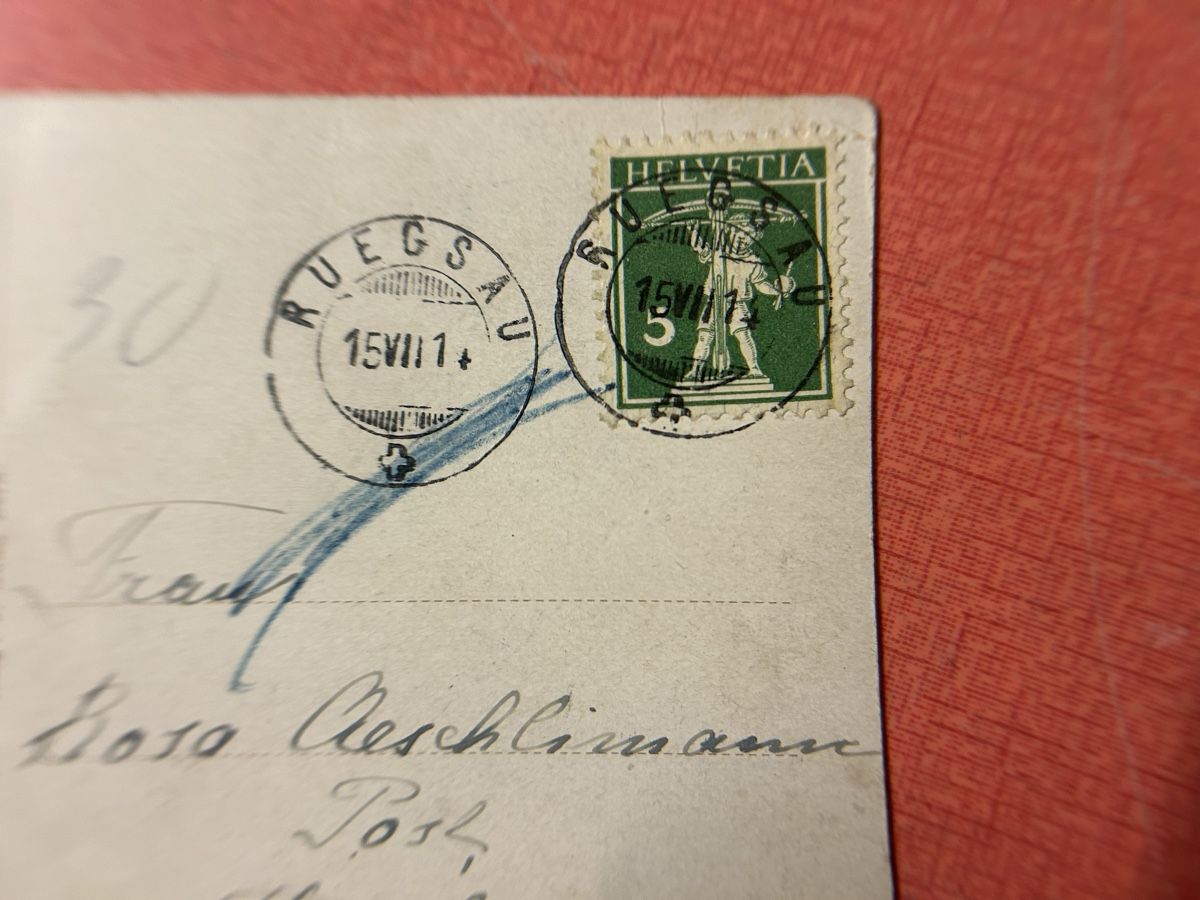 Cartes postales: Ansichtskarte Lützelflüh-Denkmal, gestempelt 1914 – D'occasion à Lanzenhäusern par vic63 2