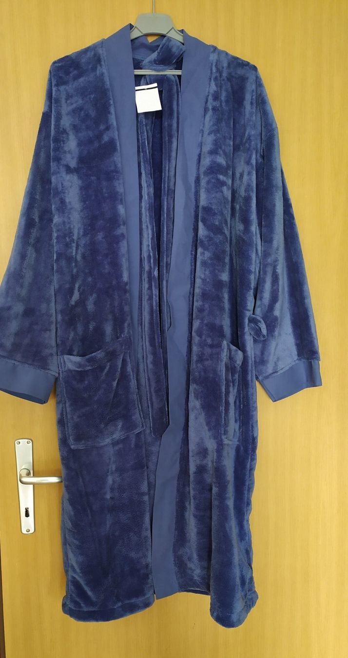 Bademäntel: Peignoir taille unique, bleu, Polyester – Neu (gemäss Beschreibung) aus Chezard St-Martin von Clocovale