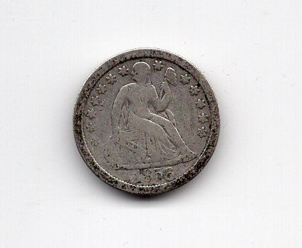 Tutti le monete: (1109) USA, 1 Dime 1856 – Usato da Rüthi (Rheintal) venduto da erdnuessli1 1
