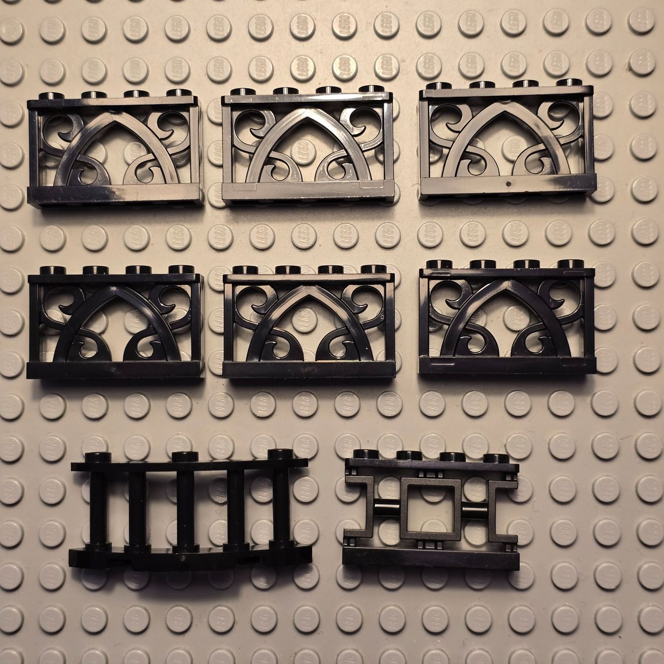 Lego Kit di costruzioni: Lego 8x Zaun  schwarz – Nuovo (secondo la descrizione) da Basel venduto da Swi-7621