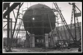 Fotografie Gustavsburg, Gastank-Kugelbeh